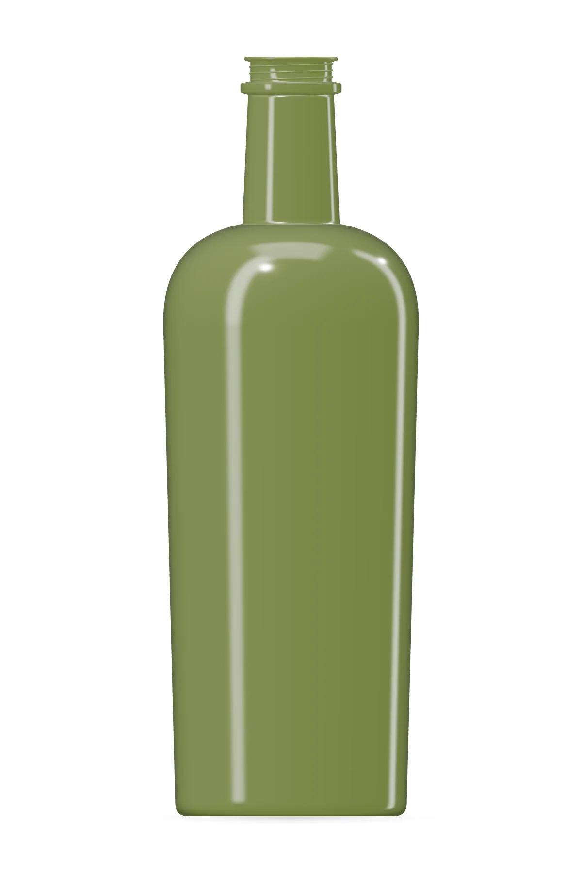 Rendu illustratif · LORKA 750 ml, vert olive, sans bouchon — Face